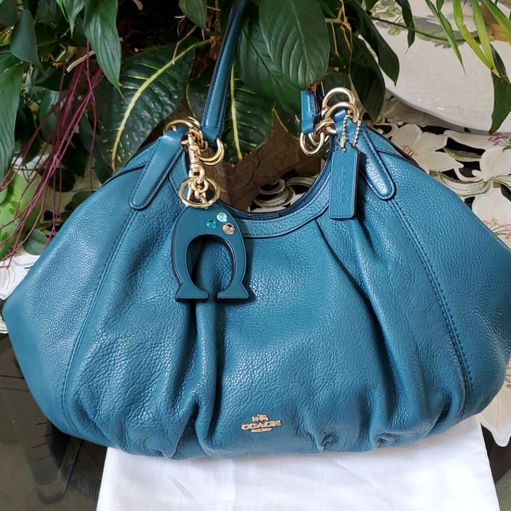Coach Lily Handbag-Dark Teal